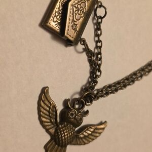 Vintage Looking Owl Pendant Necklace